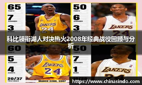 科比领衔湖人对决热火2008年经典战役回顾与分析